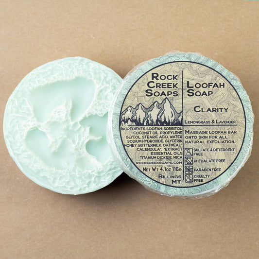 Clarity Loofah Soap | Lemongrass & Lavender Essential Oil