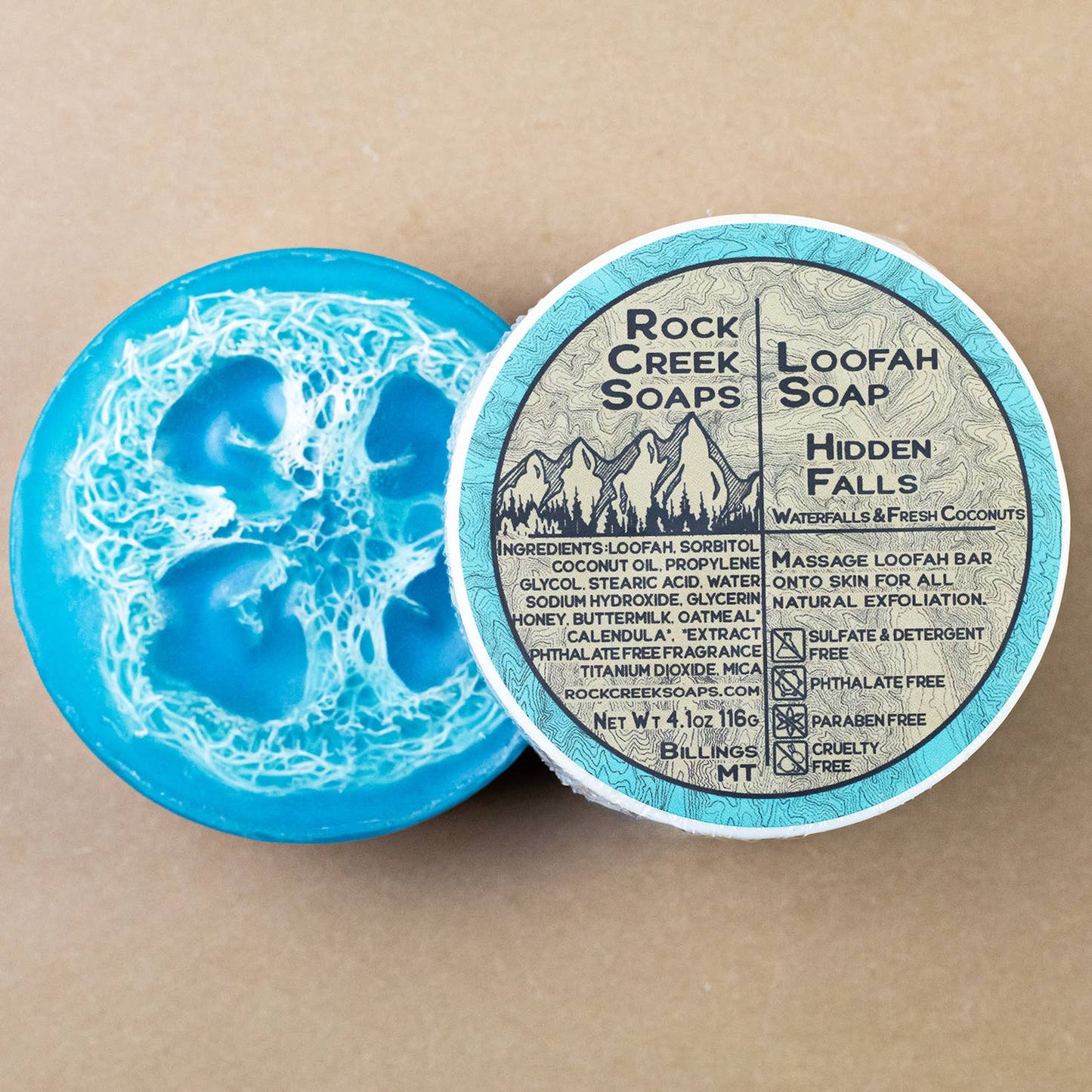 Hidden Falls Loofah Soap | Coconut Mango & Tropical Water