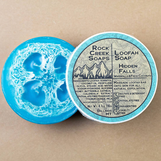 Hidden Falls Loofah Soap | Coconut Mango & Tropical Water