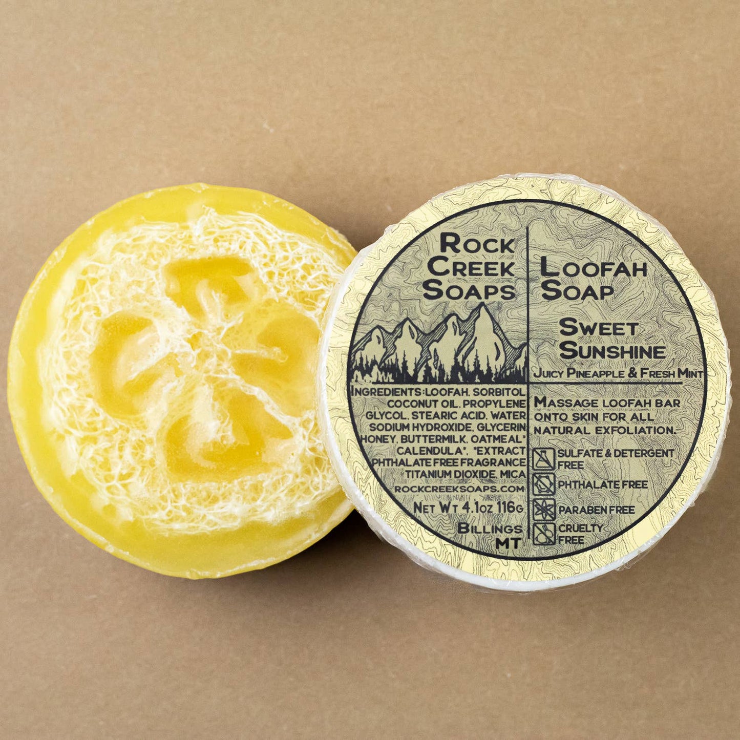 Sweet Sunshine Loofah Soap | Pineapple Mint